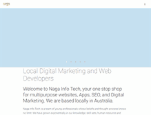 Tablet Screenshot of nagainfotech.com